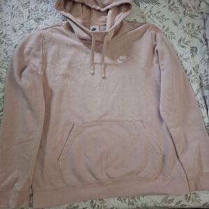 Nike Pink Pullover Hoodie with Swoosh